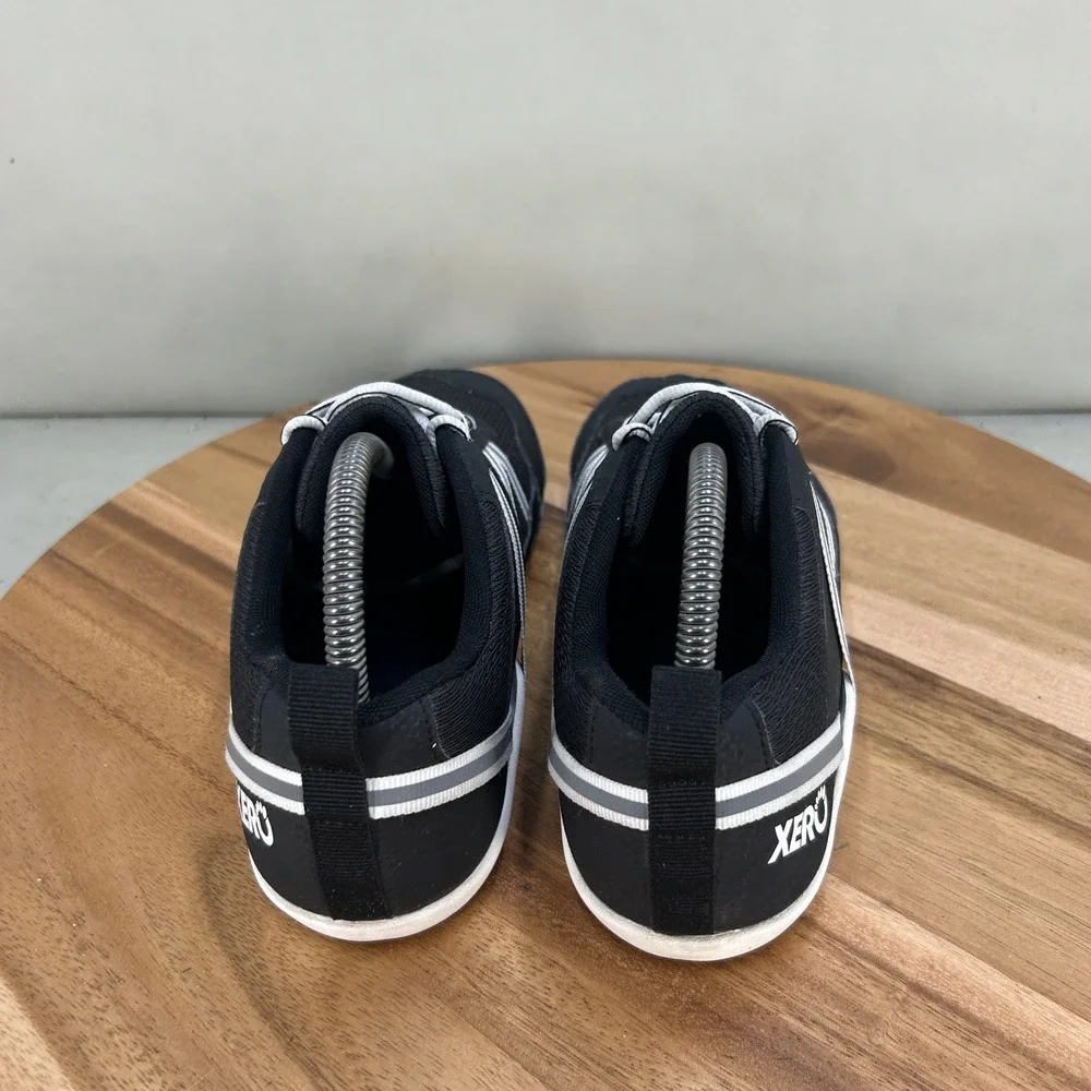 Xero Shoes Prio Womens Size 8 Black White Minimalist Barefoot Running Shoes
